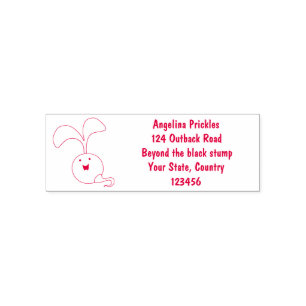 Cute happy seed sprout cartoon illustration self-inking stamp