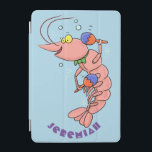 Cute happy shrimp, prawn cartoon iPad mini cover<br><div class="desc">It's a prawn or shrimp musical celebration with our cute cartoon character shaking a pair of maracas. Lots of fun!</div>