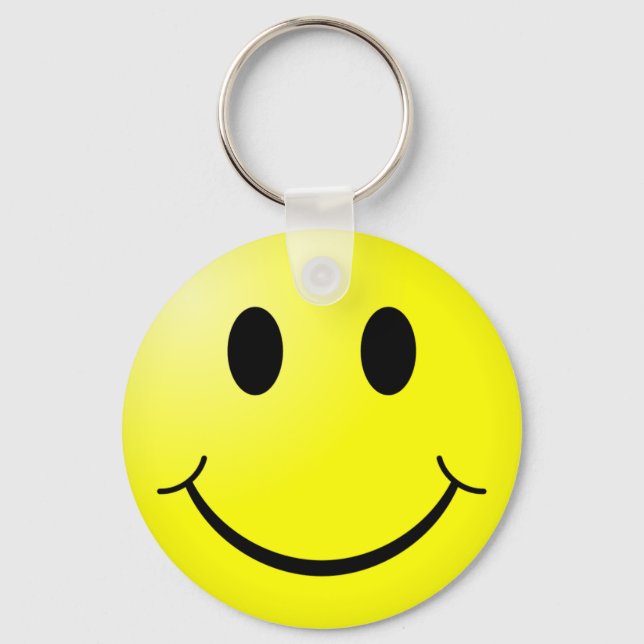 Cute Happy Smile Face Keychain (Front)