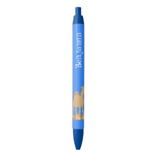 Cute happy smiling camel cartoon illustration pen