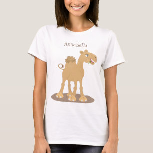 Cute happy smiling camel cartoon illustration T-Shirt