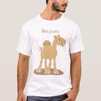 Cute happy smiling camel cartoon illustration