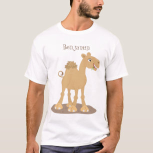 Cute happy smiling camel cartoon illustration T-Shirt