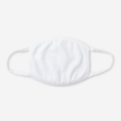 Cute Happy Smiling Face White Cotton Face Mask (Back)
