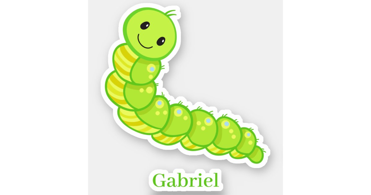 cute inchworm clipart