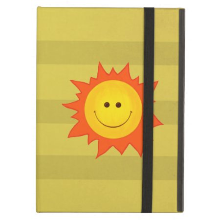 Cute Happy Smiling Sun Kickstand Case For Ipad Air