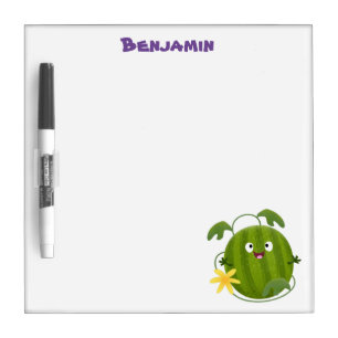 Cute happy smiling watermelon cartoon dry erase board