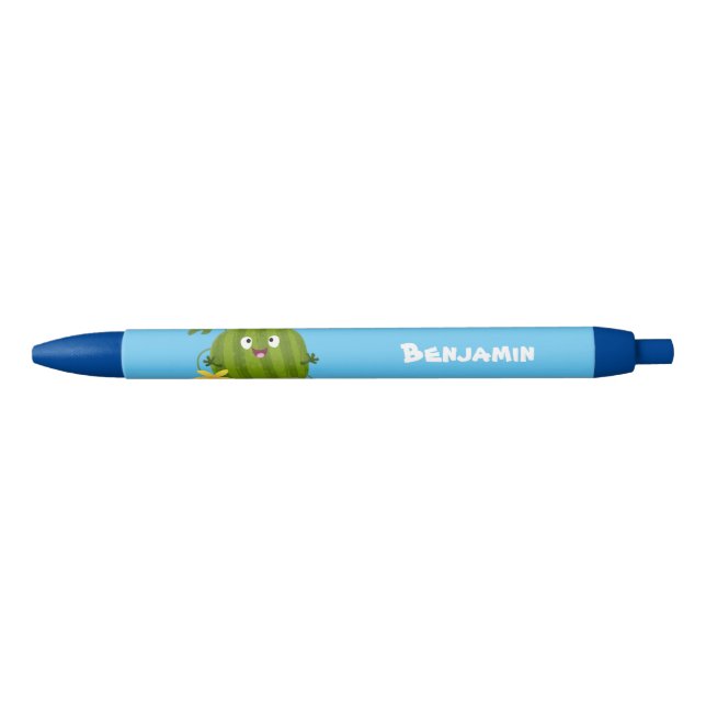 Cute happy smiling watermelon cartoon pen (Front)