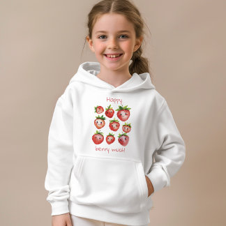 Cute Happy Strawberry Hoodie