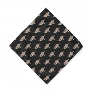 Cute happy sugar glider cartoon illustration bandana