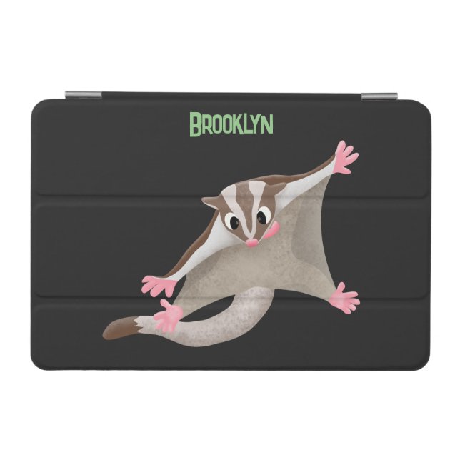 Cute happy sugar glider cartoon illustration iPad mini cover (Horizontal)