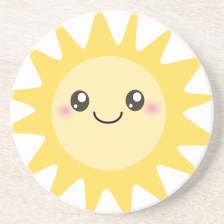 Cute Happy Sun Coaster