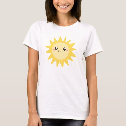 Cute Happy Sun T_Shirt