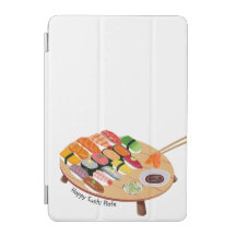 Cute Happy Sushi Plate iPad Case | Kawaii Japanese