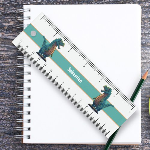 Cute Happy T_Rex Tyrannosaurus Rex Dinosaur Ruler