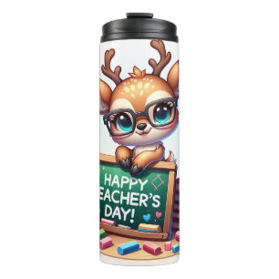Cute Happy Teacher's Day Thermal Tumbler