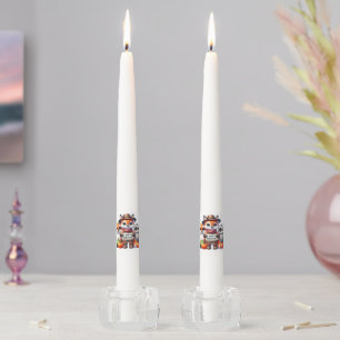 Cute Happy Thanksgiving animals Taper Candle