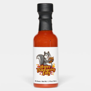 Cute Happy Thanksgiving Squirrel Classic T-Shirt Hot Sauces