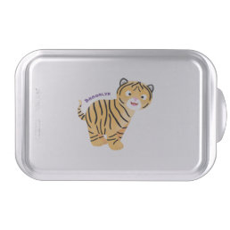 Cute  happy tiger cub cartoon cake pan