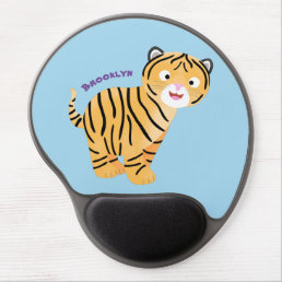 Cute  happy tiger cub cartoon gel mouse pad