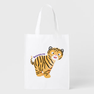 Adorable Baby Tiger Cub on White Postcard | Zazzle