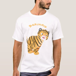 Cute happy tiger cub cartoon T-Shirt