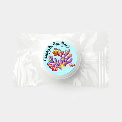 Cute Happy to Sea You Artful Clown Fish  Coral Life Saver Mints