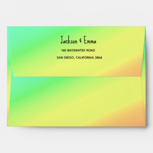 Cute, Happy Tropical Colors Envelope