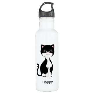 Cute Happy Tuxedo Cat