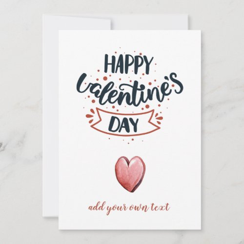 Cute Happy Valentines Day  Holiday Card