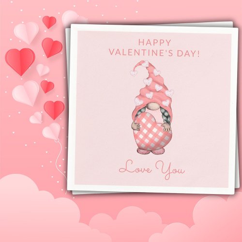 Cute Happy Valentines Day Party Favors Napkins