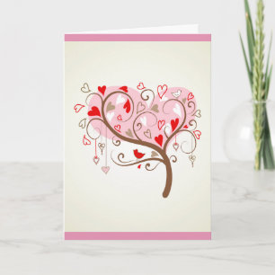 Cute Happy Valentines Day Text Design Holiday Card