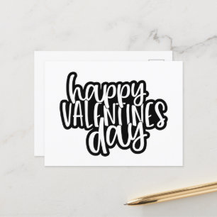 Cute Happy Valentine's Day word art Holiday Postcard