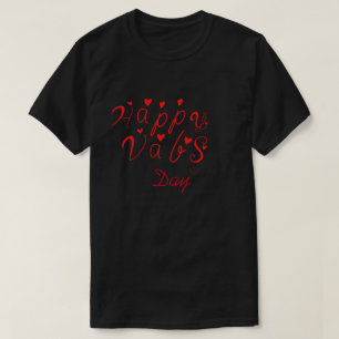  Cute  Happy Val's  Day  Couple T-Shirt