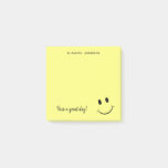 Cute Happy Yellow Face Personalized | Small Post-it Notes