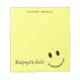 Cute Happy Yellow Face Smile Personalized Notepad | Zazzle