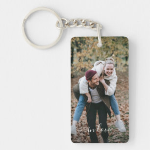 Cute Happy You And Me In Love Classy Elegant Quote Keychain
