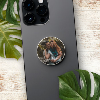 Cute Happy You And Me In Love Classy Elegant Quote Popsocket by All_In_Cute_Fun at Zazzle
