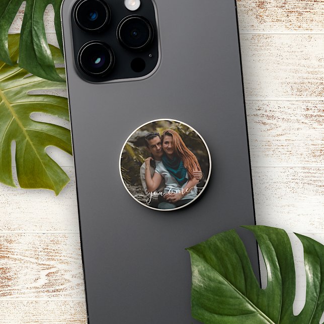 Cute Happy You And Me In Love Classy Elegant Quote PopSocket (Creator Uploaded)
