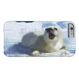 Cute Harp Seal &amp; Ice Art for Wildlife Supporters Barely There iPhone 6 Case