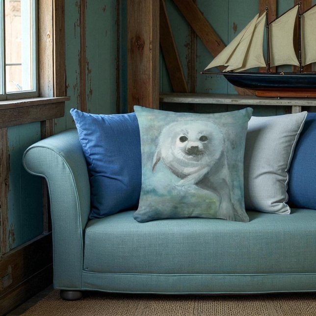 Cute Harp Seal Pillow (Creator Uploaded)