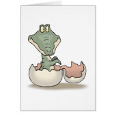 cute hatching baby alligator (Front)