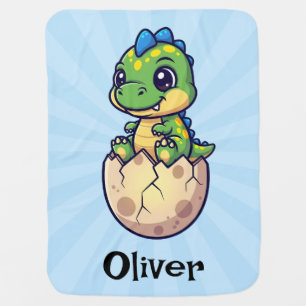 Cute Hatching Baby Dinosaur Blanket