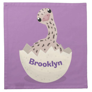 Cute hatching baby ostrich cartoon illustration cloth napkin