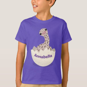 Cute hatching baby ostrich cartoon illustration T-Shirt