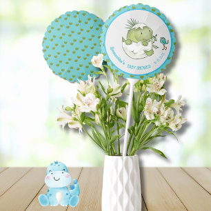 Cute Hatching Dino Boy Baby Shower  Balloon