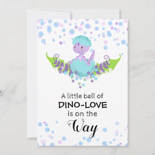 *~* Cute Hatching Dinosaur Baby Shower Invitation