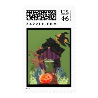 Cute Haunted House Stamps