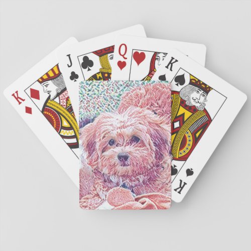 Cute Havanese Playing Cards