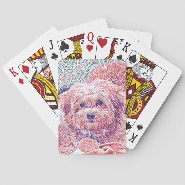 Cute Havanese Playing Cards (Back)
